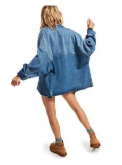 Roxy Main Character - Denim-Jacke Für Frauen -Modereich Geschaft arjjk03067 roxym bmtw bck1