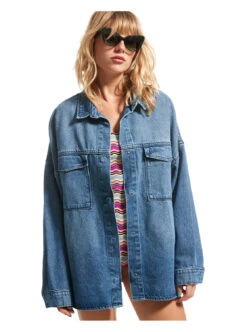 Roxy Main Character - Denim-Jacke Für Frauen -Modereich Geschaft arjjk03067 roxym bmtw frt1