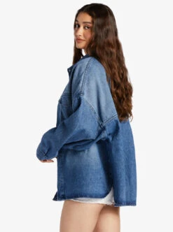 Roxy Main Character - Denim-Jacke Für Frauen -Modereich Geschaft arjjk03067 roxyw bmtw frt2