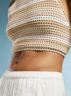 Roxy Daydreamer - Kürzeres, Gestricktes Halter-Oberteil Für Frauen -Modereich Geschaft arjsw03301 roxym teh3 bck2