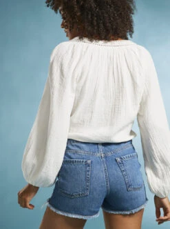 Roxy What A Vibe - Crop Top Mit Langen Ärmeln Für Frauen -Modereich Geschaft arjwt03315 roxym wbk0 bck1