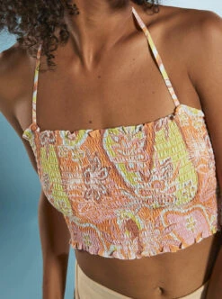 Roxy Warm Waters - Bandeau-Top Für Frauen -Modereich Geschaft arjwt03319 roxym ngz6 bck2