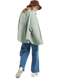 Roxy Kick Back Washed - Langärmliges Kord-Hemd Für Frauen -Modereich Geschaft arjwt03322 roxym bhb0 bck1