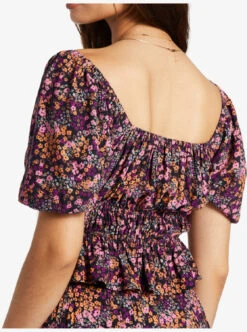 Roxy Warm Winds - Kurzes Top Für Frauen -Modereich Geschaft arjwt03328 roxyw kvj8 bck2