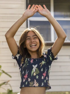 Roxy Sunday Night Sessions - Oberteil Mit Puffärmeln Für Mädchen 4-16