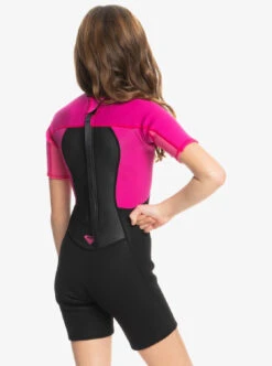 Roxy 2/2mm Prologue - Kurzärmliger Back-Zip-Springsuit Für Mädchen 8-16 -Modereich Geschaft ergw503008 roxyw mpc0 bck1