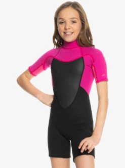 Roxy 2/2mm Prologue - Kurzärmliger Back-Zip-Springsuit Für Mädchen 8-16