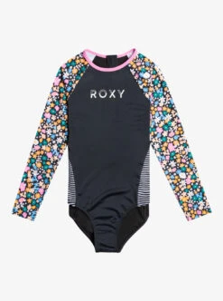 Roxy Active Joy - Langärmliger Rashguard-Einteiler Für Mädchen 6-16 -Modereich Geschaft ergwr03329 roxyf kvj9 frt1