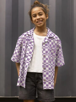 Roxy Living Off The Land - Kurzärmliges Hemd Für Mädchen 10-16