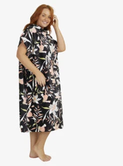 Roxy Stay Magical Printed - Poncho-Handtuch Mit Kapuze -Modereich Geschaft erjaa04085 roxyw xkng sd1