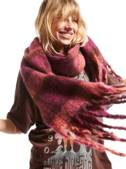 Roxy Cute Blush - Kariertes Halstuch Für Frauen -Modereich Geschaft erjaa04200 roxym rsy1 frt1