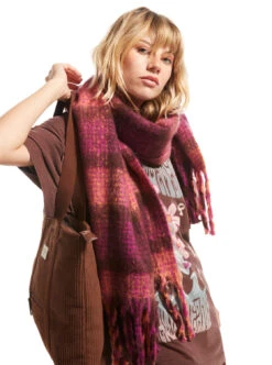 Roxy Cute Blush - Kariertes Halstuch Für Frauen -Modereich Geschaft erjaa04200 roxym rsy1 frt2