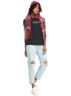 Roxy Cute Blush - Kariertes Halstuch Für Frauen -Modereich Geschaft erjaa04200 roxyw rsy1 frt9