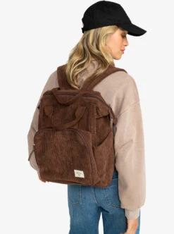Roxy Cosy Nature - Mittlerer Kord-Rucksack Für Frauen -Modereich Geschaft erjbp04652 roxyw rsy0 bck1
