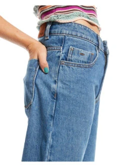 Roxy Surf On Cloud High - Weite Jeans Für Frauen -Modereich Geschaft erjdp03289 roxym bmtw bck2