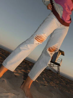 Roxy Fresh Way Mid - Jeans Mit Straight Fit Für Frauen