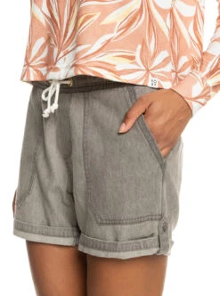 Roxy Milady Beach Grey Regular - Jeansshorts Für Frauen -Modereich Geschaft erjds03283 roxyw skp0 frt3