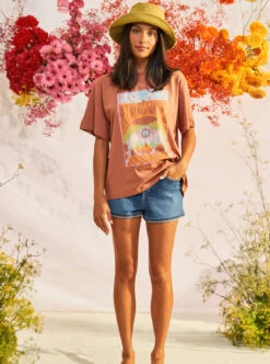 Roxy Fire Away High - Denim-Shorts Für Frauen -Modereich Geschaft erjds03308 roxym bmtw bck8