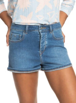 Roxy Fire Away High - Denim-Shorts Für Frauen -Modereich Geschaft erjds03308 roxyw bmtw frt1