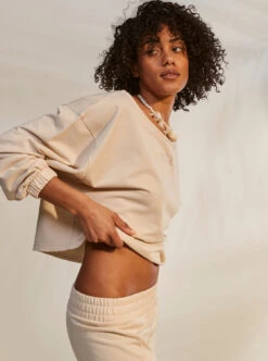 Roxy Next Set - Slouchy-Sweatshirt Für Frauen -Modereich Geschaft erjft04701 roxym teh0 frt2