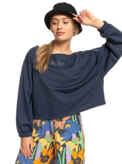 Roxy Next Set - Slouchy-Sweatshirt Für Frauen -Modereich Geschaft erjft04701 roxyw bsp0 frt1