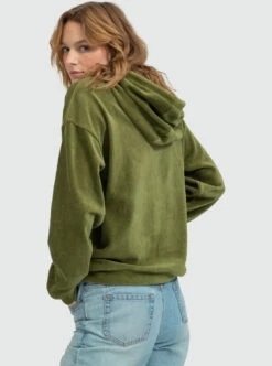 Roxy Surfing Velvet - Kuscheliger Lounge-Hoodie Für Frauen -Modereich Geschaft erjft04722 roxyw gng0 bck1