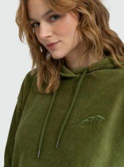 Roxy Surfing Velvet - Kuscheliger Lounge-Hoodie Für Frauen -Modereich Geschaft erjft04722 roxyw gng0 frt3