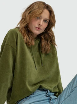 Roxy Surfing Velvet - Kuscheliger Lounge-Hoodie Für Frauen -Modereich Geschaft erjft04722 roxyw gng0 frt4