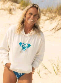 Roxy Life Warm Blue Hug - Übergroßer Kapuzenpulli Für Frauen -Modereich Geschaft erjft04727 roxym wbk0 frt1