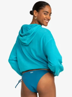 Roxy Life Warm Blue Hug - Übergroßer Kapuzenpulli Für Frauen -Modereich Geschaft erjft04727 roxyw bse0 bck1
