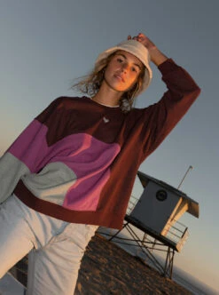 Roxy Happy Daize - Sweatshirt Für Frauen -Modereich Geschaft erjft04752 roxyl rsy0 frt4