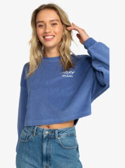 Roxy X Grl Swirl Cropped - Sweatshirt Für Frauen -Modereich Geschaft erjft04778 roxyw bmy0 frt1
