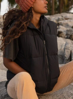 Roxy Bright Side - Länger Geschnittene Steppjacke Mit Kapuze Für Frauen