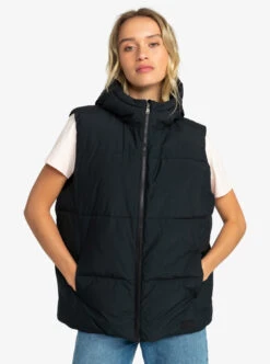 Roxy Bright Side - Länger Geschnittene Steppjacke Mit Kapuze Für Frauen -Modereich Geschaft erjjk03566 roxyw kvj0 frt5