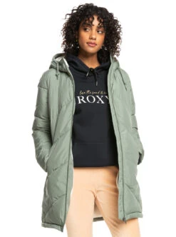 Roxy Better Weather - Länger Geschnittene Steppjacke Mit Kapuze Für Frauen 18 Roxy Better Weather - Länger Geschnittene Steppjacke Mit Kapuze Für Frauen -Modereich Geschaft erjjk03567 roxyw gzc0 frt1