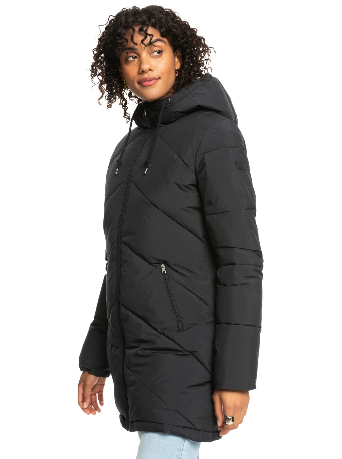 Roxy Better Weather - Länger Geschnittene Steppjacke Mit Kapuze Für Frauen 2 Roxy Better Weather - Länger Geschnittene Steppjacke Mit Kapuze Für Frauen – Bild 2