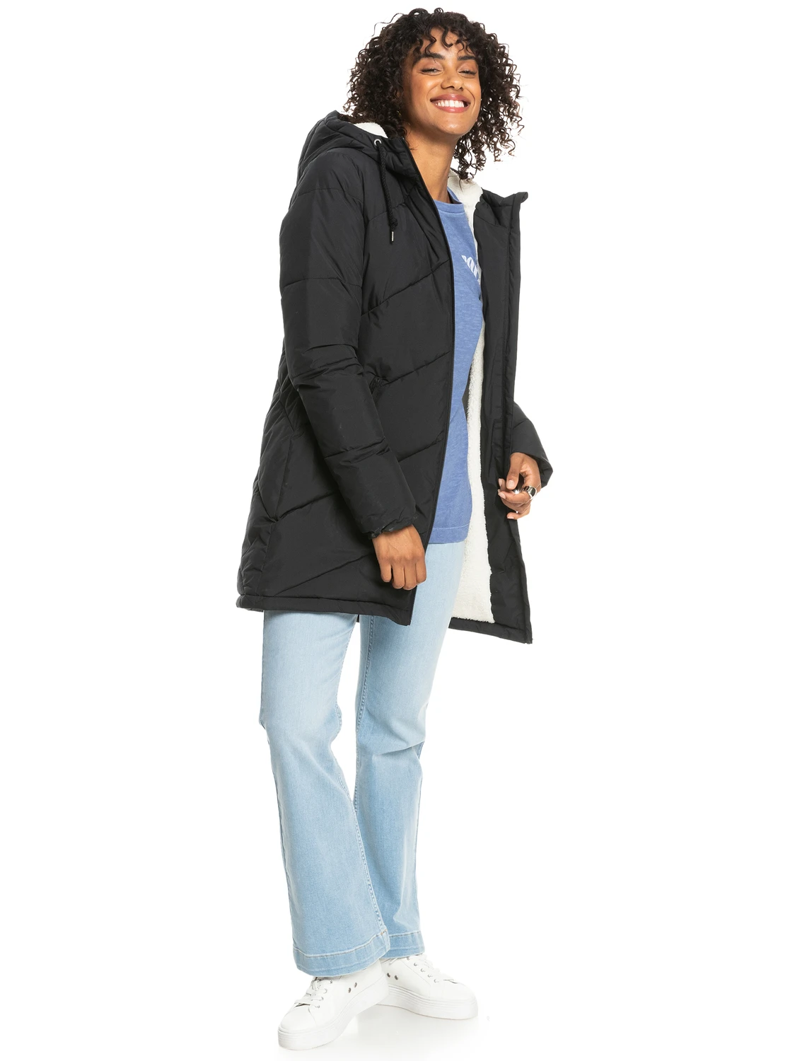 Roxy Better Weather - Länger Geschnittene Steppjacke Mit Kapuze Für Frauen 5 Roxy Better Weather - Länger Geschnittene Steppjacke Mit Kapuze Für Frauen – Bild 5