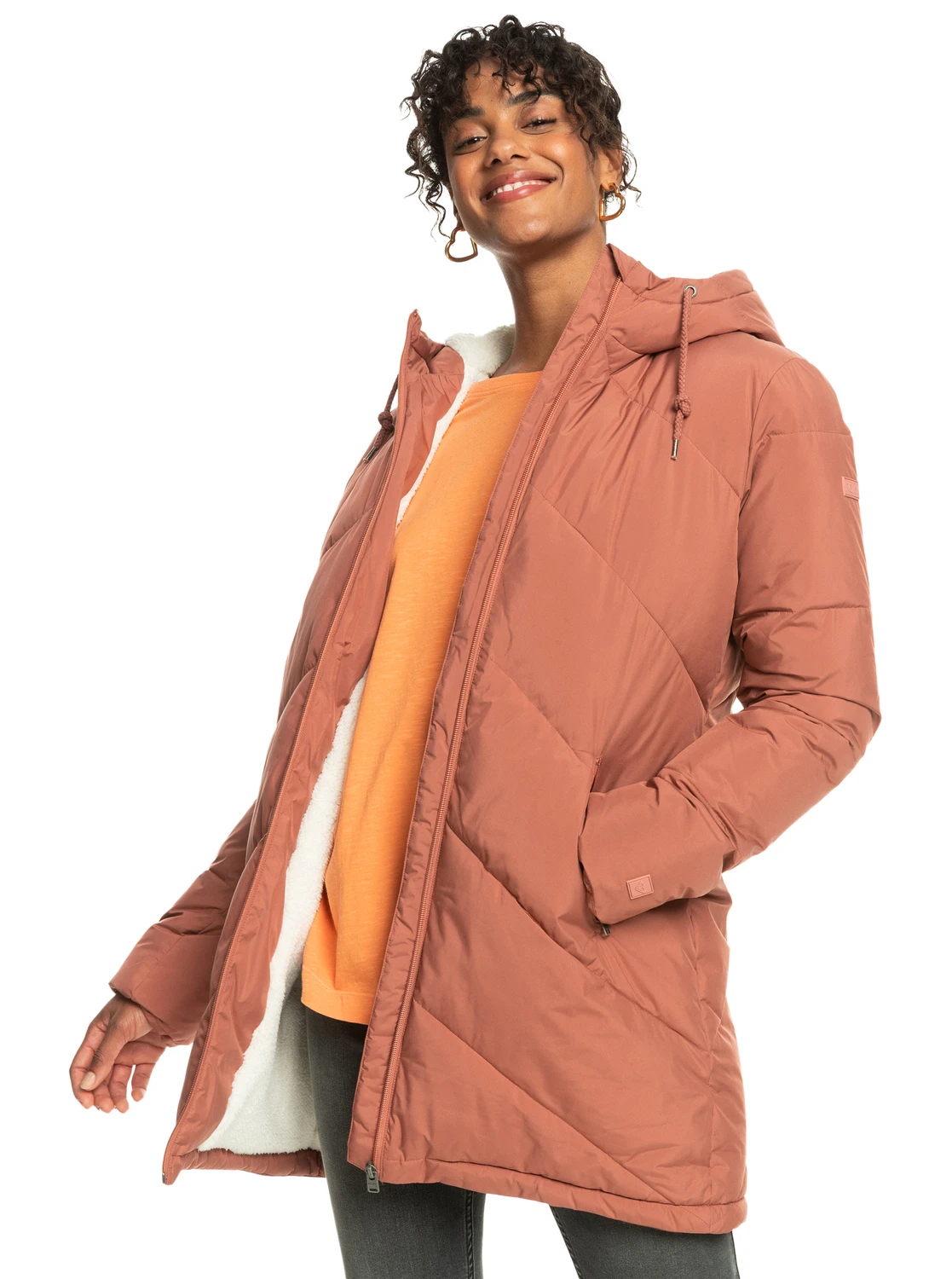 Roxy Better Weather - Länger Geschnittene Steppjacke Mit Kapuze Für Frauen 10 Roxy Better Weather - Länger Geschnittene Steppjacke Mit Kapuze Für Frauen – Bild 10