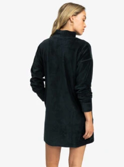 Roxy Listen Up - Rippstrickkleid Für Frauen -Modereich Geschaft erjkd03444 roxyw kvj0 bck1