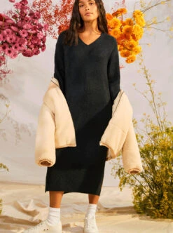 Roxy Winter Escape - Pulloverkleid Für Frauen -Modereich Geschaft erjkd03449 roxym kvj0 bck9