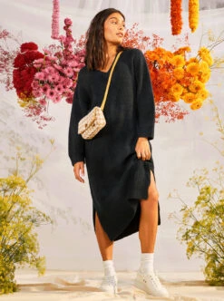 Roxy Winter Escape - Pulloverkleid Für Frauen -Modereich Geschaft erjkd03449 roxym kvj0 frt1