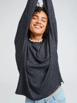 Roxy Casual Vibe Crew - Longsleeve Für Frauen -Modereich Geschaft erjkt03948 roxym kvj0 frt1