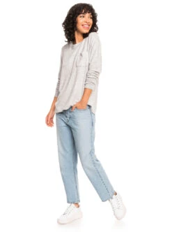 Roxy Casual Vibe Crew - Longsleeve Für Frauen -Modereich Geschaft erjkt03948 roxyw sgrh frt9