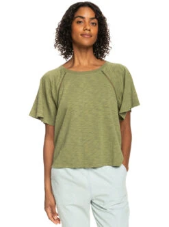 Roxy Time On My Side - Kurzärmliges Oberteil Für Frauen -Modereich Geschaft erjkt03974 roxyw gng0 frt1