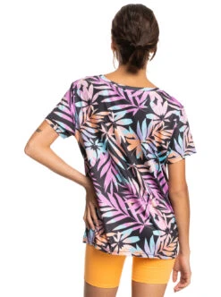 Roxy Signature Moves - Funktions-T-Shirt Für Frauen -Modereich Geschaft erjkt04007 roxyw kvj4 bck1
