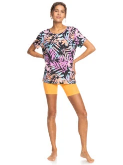 Roxy Signature Moves - Funktions-T-Shirt Für Frauen -Modereich Geschaft erjkt04007 roxyw kvj4 frt9