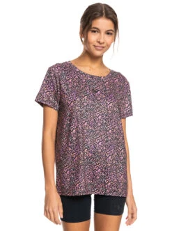 Roxy Signature Moves - Funktions-T-Shirt Für Frauen -Modereich Geschaft erjkt04007 roxyw kvj5 frt1