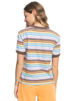 Roxy Stripe Hype - T-Shirt Für Frauen -Modereich Geschaft erjkt04035 roxyw teh3 bck1