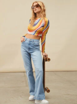 Roxy Just A Friend - Langärmliges Crop Top Aus Mesh Für Frauen -Modereich Geschaft erjkt04062 roxym nme3 bck8