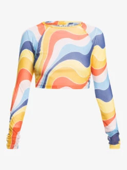 Roxy Just A Friend - Langärmliges Crop Top Aus Mesh Für Frauen -Modereich Geschaft erjkt04062 roxyv nme3 frt1